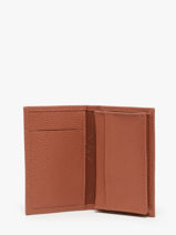 Longchamp Le foulonn� Kredietkaarthouder Bruin-vue-porte