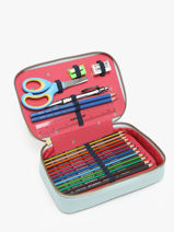 Gevulde Pennenzak 1 Compartiment Jeune premier Wit daydream girls G-vue-porte