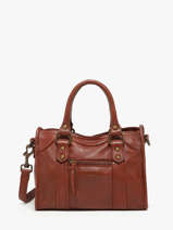 Cross Body Tas Cow Leder Basilic pepper Bruin cow BCOW72