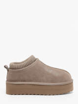Enkellaarsjes Eggy Platform Colors of california Beige accessoires CYWPLA09