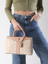 Handtassen Izzy Polyurethaan Guess Beige izzy PG952106-vue-porte
