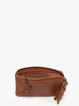 Portemonnee Leder Biba Bruin heritage KA13-vue-porte