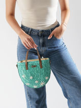 Handtas Koa Les tropeziennes Groen koa TZ03-vue-porte