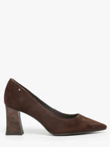 Pumps Met Hak Uit Leder Tamaris Bruin women 43