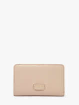 Portefeuille Met Rits Ninon Leder Lancel Beige ninon A11123
