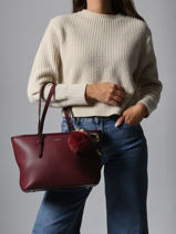 Schoudertas Grained Miniprix Rood grained F2531-vue-porte