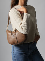 Schoudertas Bride Lulu castagnette Bruin bride ZAYDEN-vue-porte