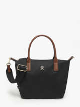 Cross Body Tas Popette Nylon Tommy hilfiger Zwart popette AW17709