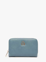 Portefeuille Carolina Lulu castagnette Blauw zip CAROL035