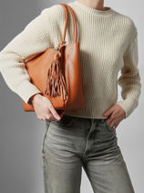 Schoudertas Helena Leder Francinel Bruin helena 22945-vue-porte