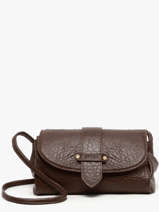 Cross Body Tas M Agnes Leder Etrier Bruin agnes EAGC205M