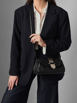 Cross Body Tas M Agnes Leder Etrier Bruin agnes EAGC205M-vue-porte