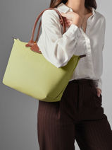 Longchamp Le pliage original Schoudertas Groen-vue-porte