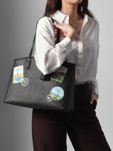 Schoudertas K/ikon Mono Leder Karl lagerfeld Bruin k ikon B1W30020-vue-porte