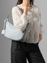 Schoudertas M Victoire Leder Lancel Blauw victoire A13993-vue-porte