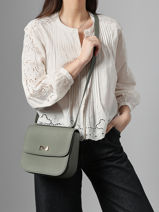 Cross Body Tas Ulysse Leder Nathan baume Groen odyssey 2-vue-porte