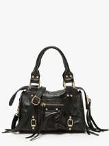 Cross Body Tas Nine Leder Milano Zwart nine NI24092O