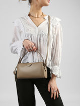 Cross Body Tas Emblem Trio Polyurethaan Calvin klein jeans Beige emblem trio 4F3370G-vue-porte