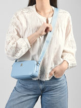 Cross Body Tas Th Essential Polyurethaan Tommy hilfiger Blauw th essential AW18370-vue-porte