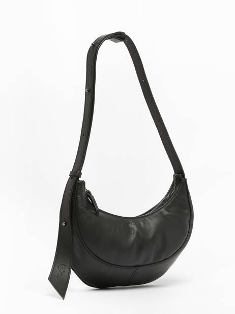 Cross Body Tas S Sosoomao Leder Etrier Zwart sosoomao ECSO057S ander zicht 2