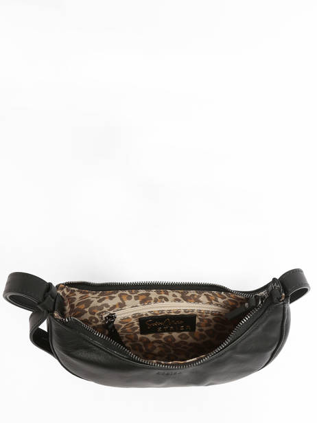 Cross Body Tas S Sosoomao Leder Etrier Zwart sosoomao ECSO057S ander zicht 3