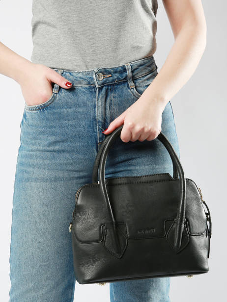 Handtas Gisèle S Art Déco Leder Paul marius Zwart la suite art deco GISESART ander zicht 1