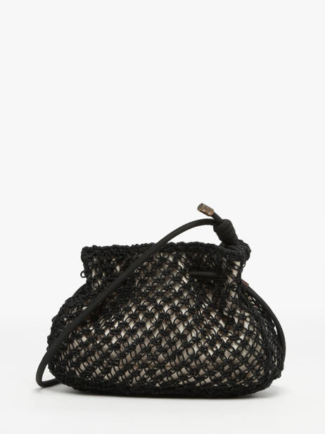 Cross Body Tas Tanaisie Uit Gevlochten Jute Woomen Zwart tanaisie WTAN07 ander zicht 4