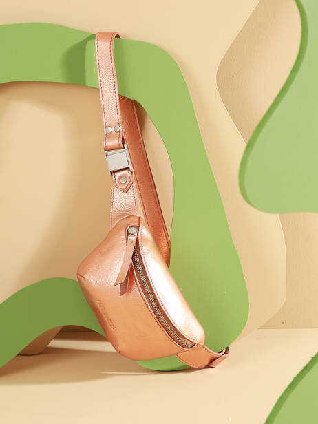 Heuptasje La Banane Xs Leder Paul marius Roze vintage 52641 ander zicht 5