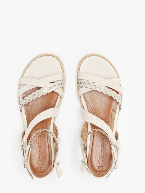Sandalen Uit Leder Tamaris Beige women 42 ander zicht 3