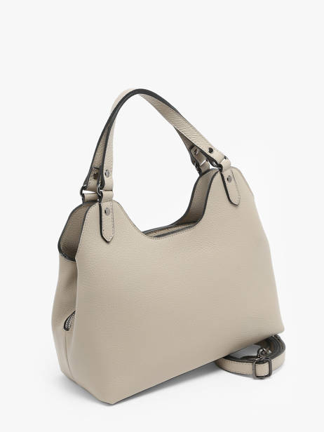 Handtas Caviar Leder Milano Beige caviar CA24067 ander zicht 2