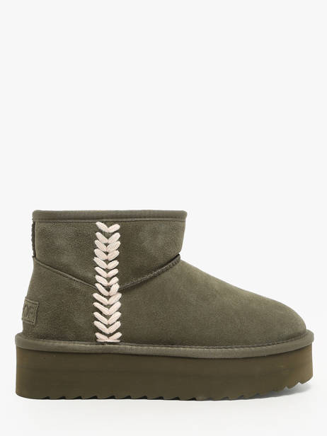 Enkellaarsjes Platform Spike Colors of california Groen accessoires CYWPLA10