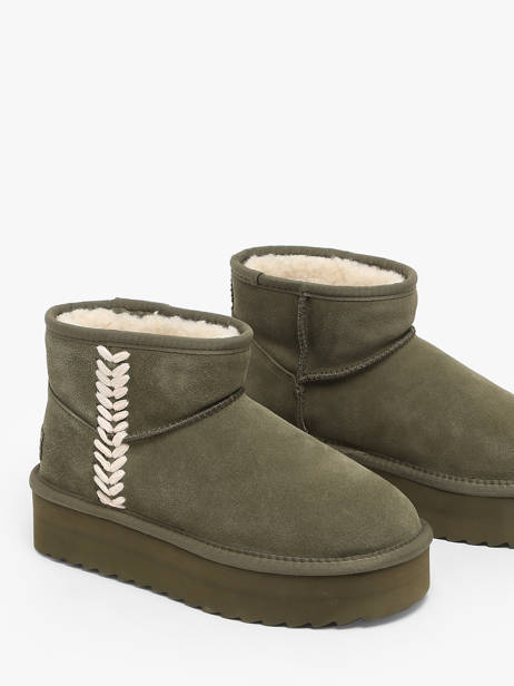 Enkellaarsjes Platform Spike Colors of california Groen accessoires CYWPLA10 ander zicht 2