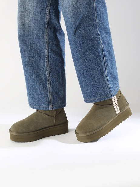 Enkellaarsjes Platform Spike Colors of california Groen accessoires CYWPLA10 ander zicht 1