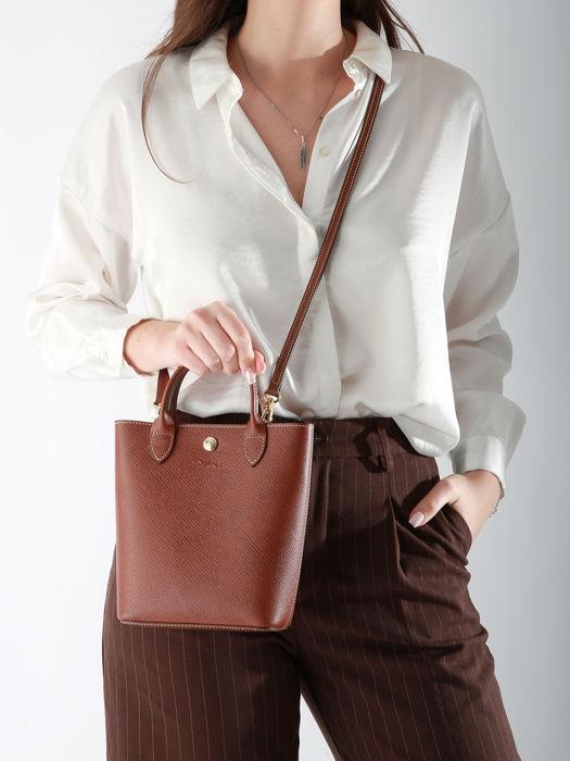 Longchamp Epure Cross bodytas Bruin