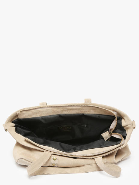 Schoudertas Velvet Milano Beige velvet VE24113 ander zicht 3