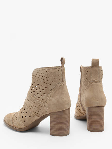 Enkellaarsjes Met Hak City Uit Leder Alpe Beige women 53851108 ander zicht 3