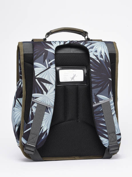 Rugzak 2 Compartimenten Cameleon Grijs vintage urban PBVBSD39 ander zicht 5