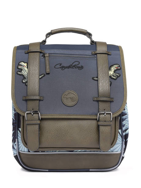 Rugzak 2 Compartimenten Cameleon Grijs vintage urban PBVBSD39 ander zicht 7