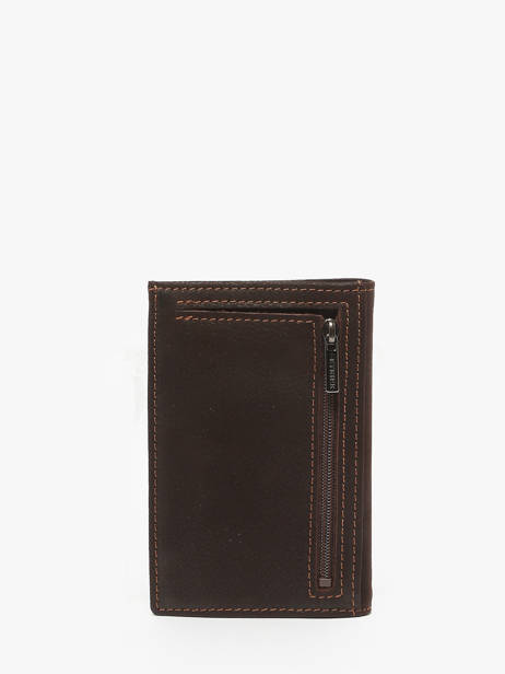 Compacte Portefeuille Oil Leder Etrier Bruin oil EOIL027 ander zicht 3