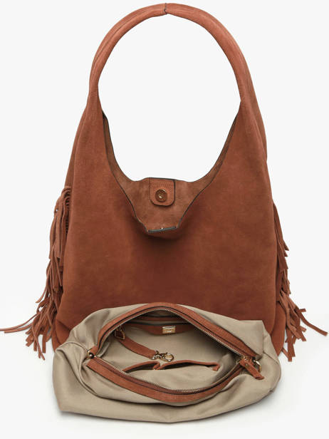 Schoudertas L Country Leder Etrier Bruin country ECOU154L ander zicht 4