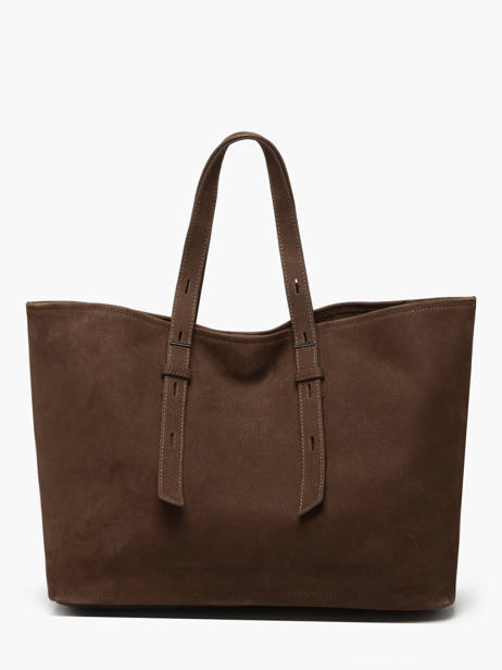 Handtas Cavalier Nubuck Leder Etrier Bruin cavalier nubuck ECAN127M ander zicht 4