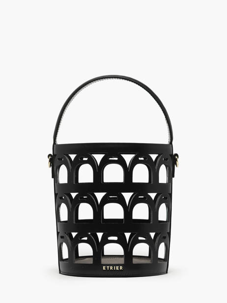 Bucket Bag Epona Leder Etrier Zwart epona EEPO136M ander zicht 6
