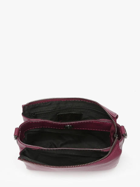 Cross Body Tas Caviar Leder Milano Rood caviar CA25065 ander zicht 2