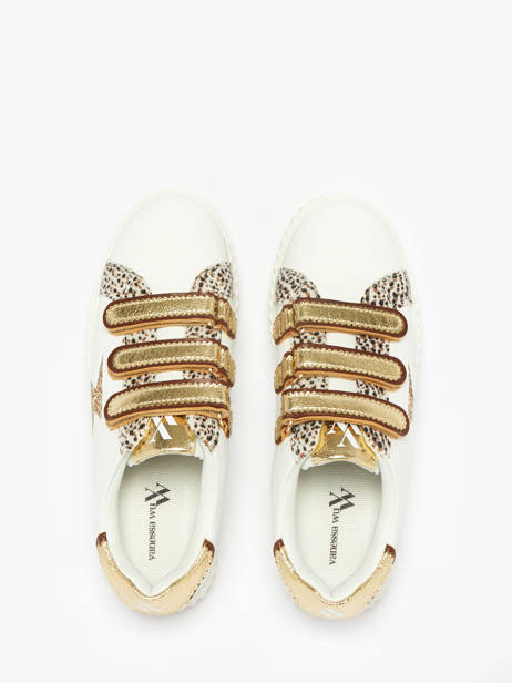 Sneakers Xenia Vanessa wu Goud accessoires BK2803OR ander zicht 3