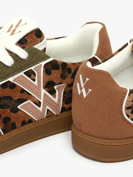 Sneakers Suzanne Vanessa wu Bruin accessoires BK2806NR ander zicht 2