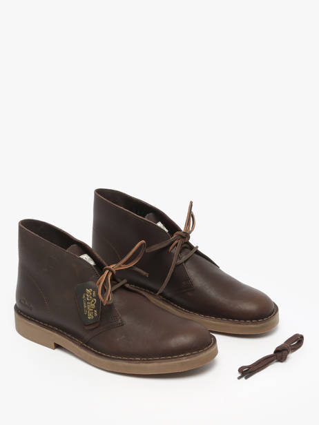 Enkellaarzen Desert Uit Leder Clarks Bruin men 26183363 ander zicht 2