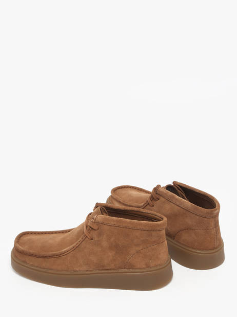 Enkelhoge Derby Veterschoenen Torview Uit Leder Clarks Bruin men 26184609 ander zicht 3