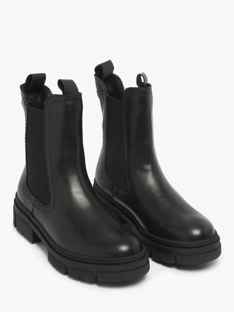 Chelsea Boots Uit Leder Tamaris Zwart accessoires 41 ander zicht 1