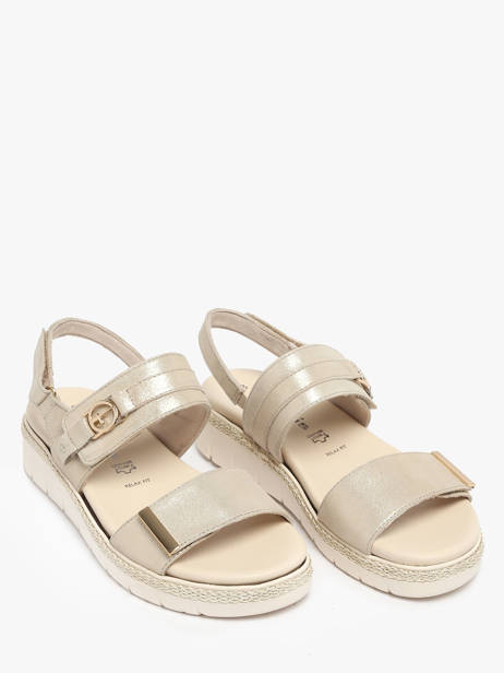 Sandalen Uit Leder Tamaris Beige accessoires 44 ander zicht 1