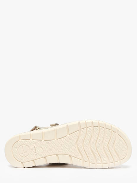 Sandalen Uit Leder Tamaris Beige accessoires 44 ander zicht 4